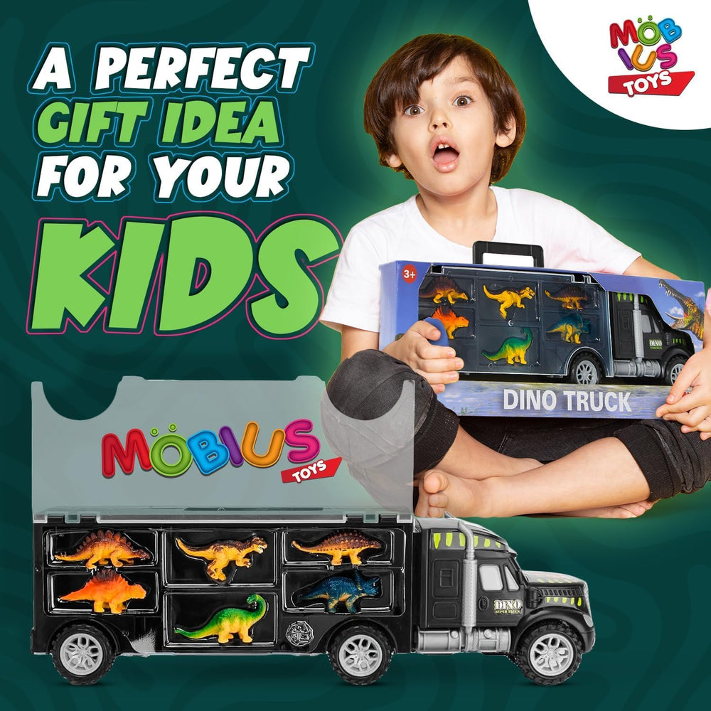 MOBIUS Toys Indoor and outdoor play options invite exploration and dinosaur discovery.
