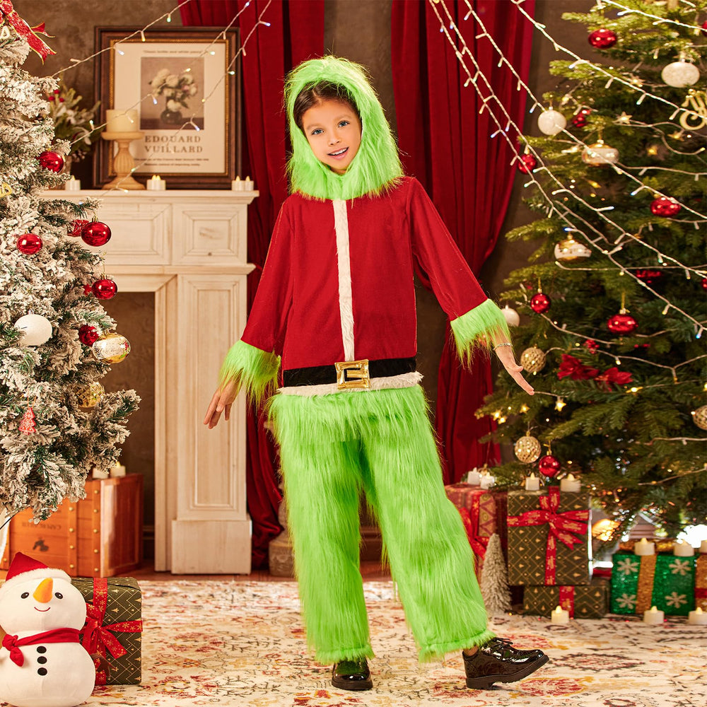 MOBJVIY front view of Christmas monster costume for easy gifting
