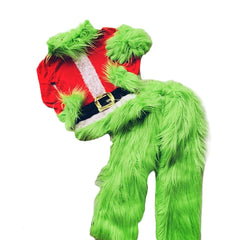 MOBJVIY kids green monster hooded top for festive cosplay and photos