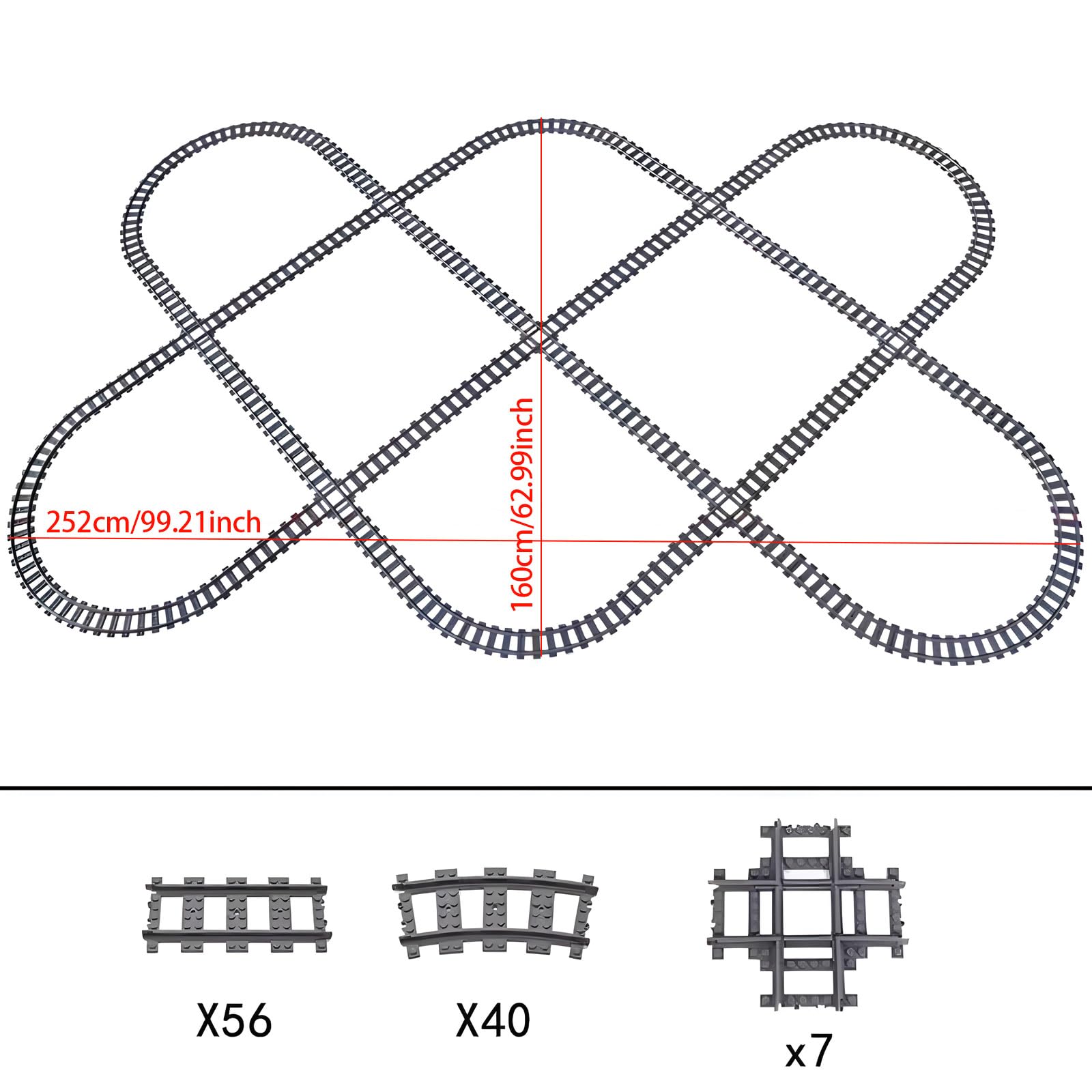 MOCBROPCS City Train crossing-tracks add junctions for varied layouts.