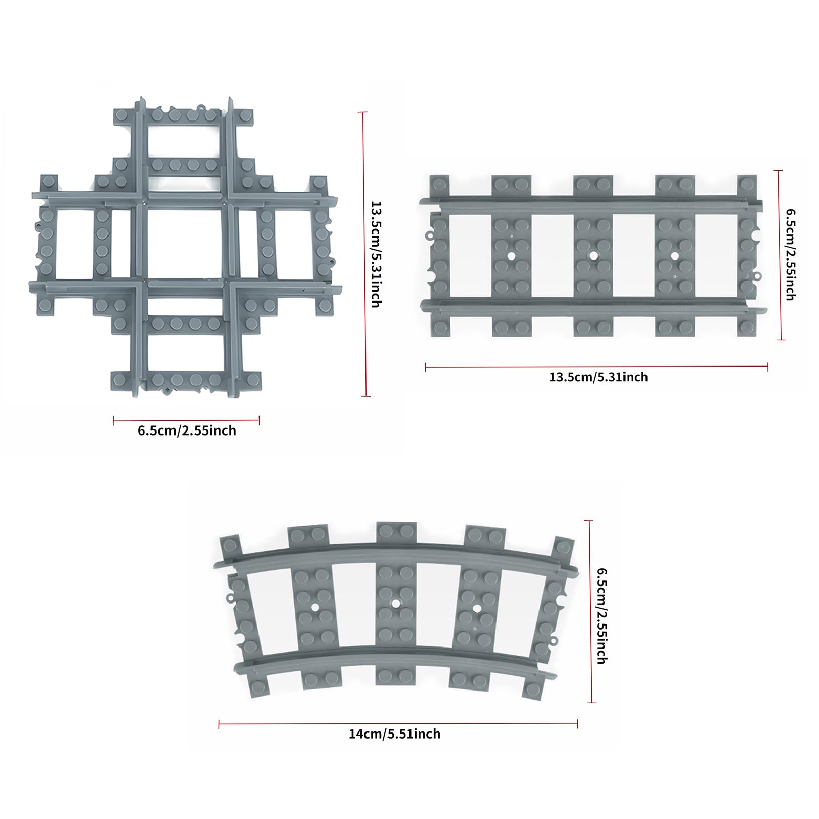 MOCBROPCS expansion-pack-rails enables larger playset and imaginative rail layouts.