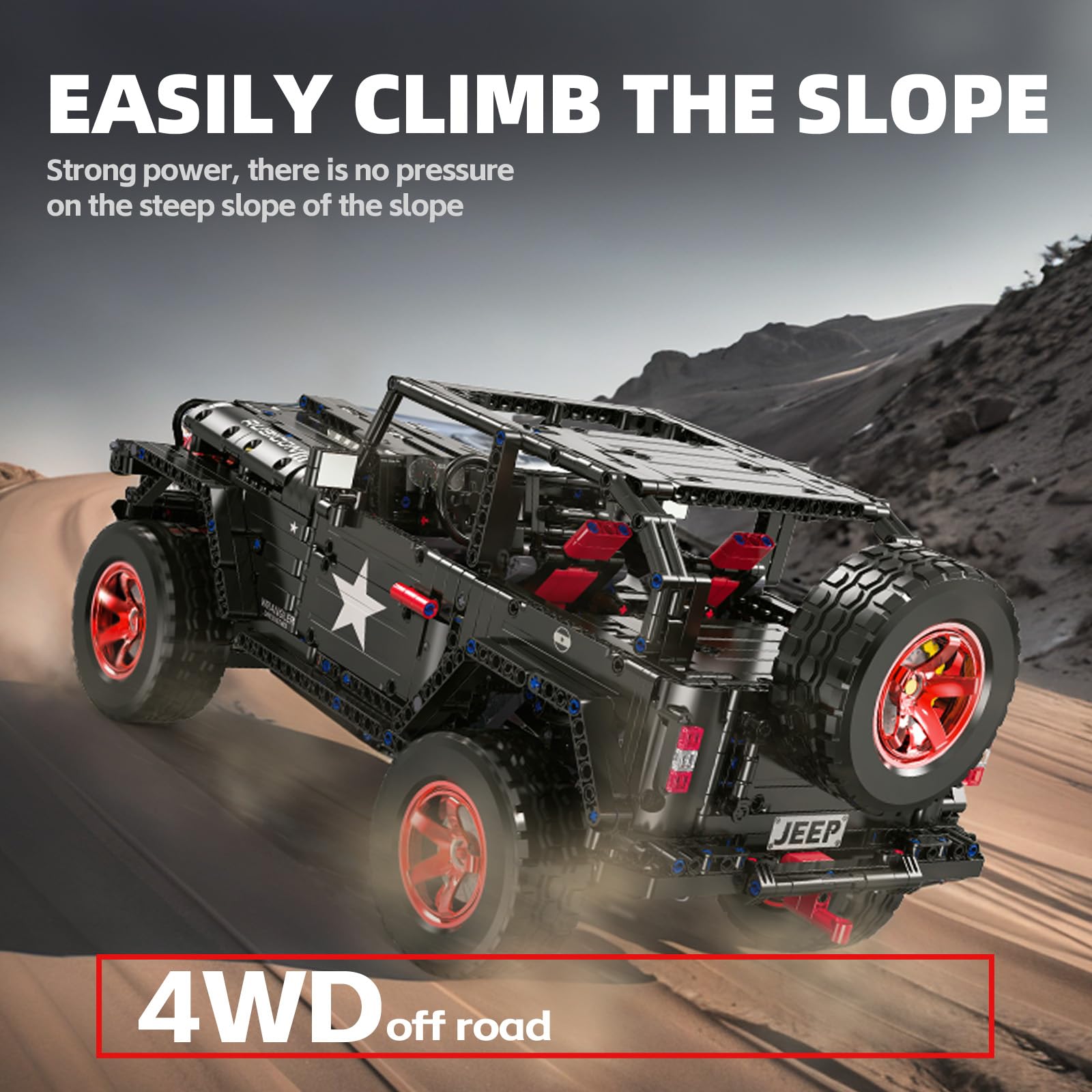 MOCBROPCS RC Off-Road SUV Wrangler gift idea for teens and adults who love tech builds.