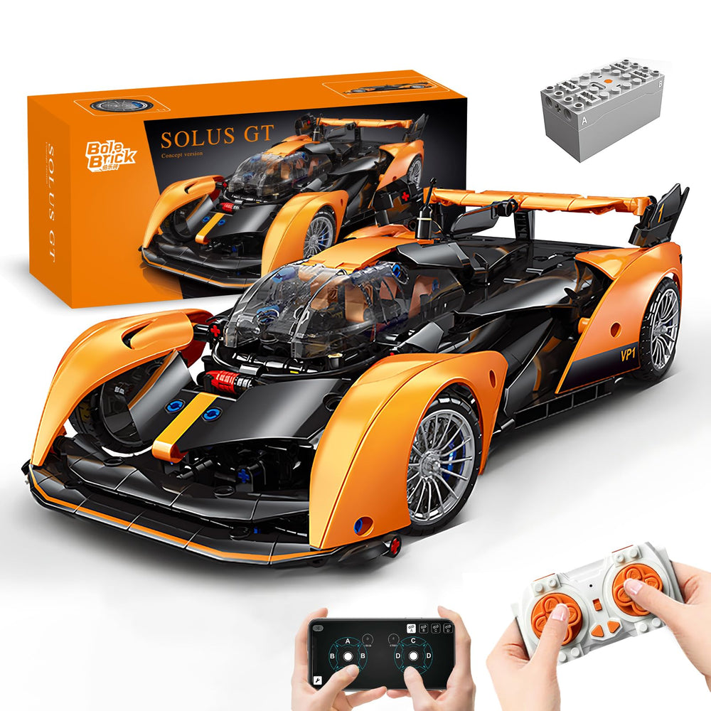 Solus GT front view by MOCBROPCS highlights sleek aerodynamics and collectible detailing