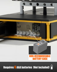 MOCBURIKU Mini V8 engine battery box with L-motor setup powering authentic operation.