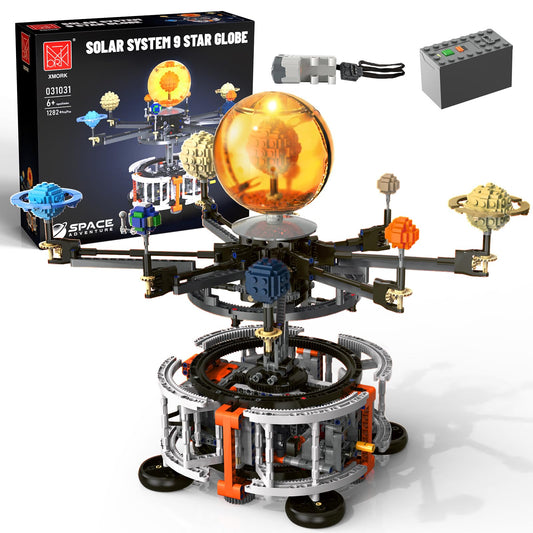 MOCBURIKU Solar System building set assembly focusing on hands-on planetary orbits