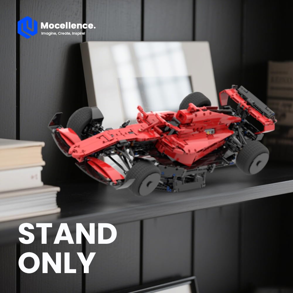 Mocellence display stand arrives with simple parts and visual assembly instructions.