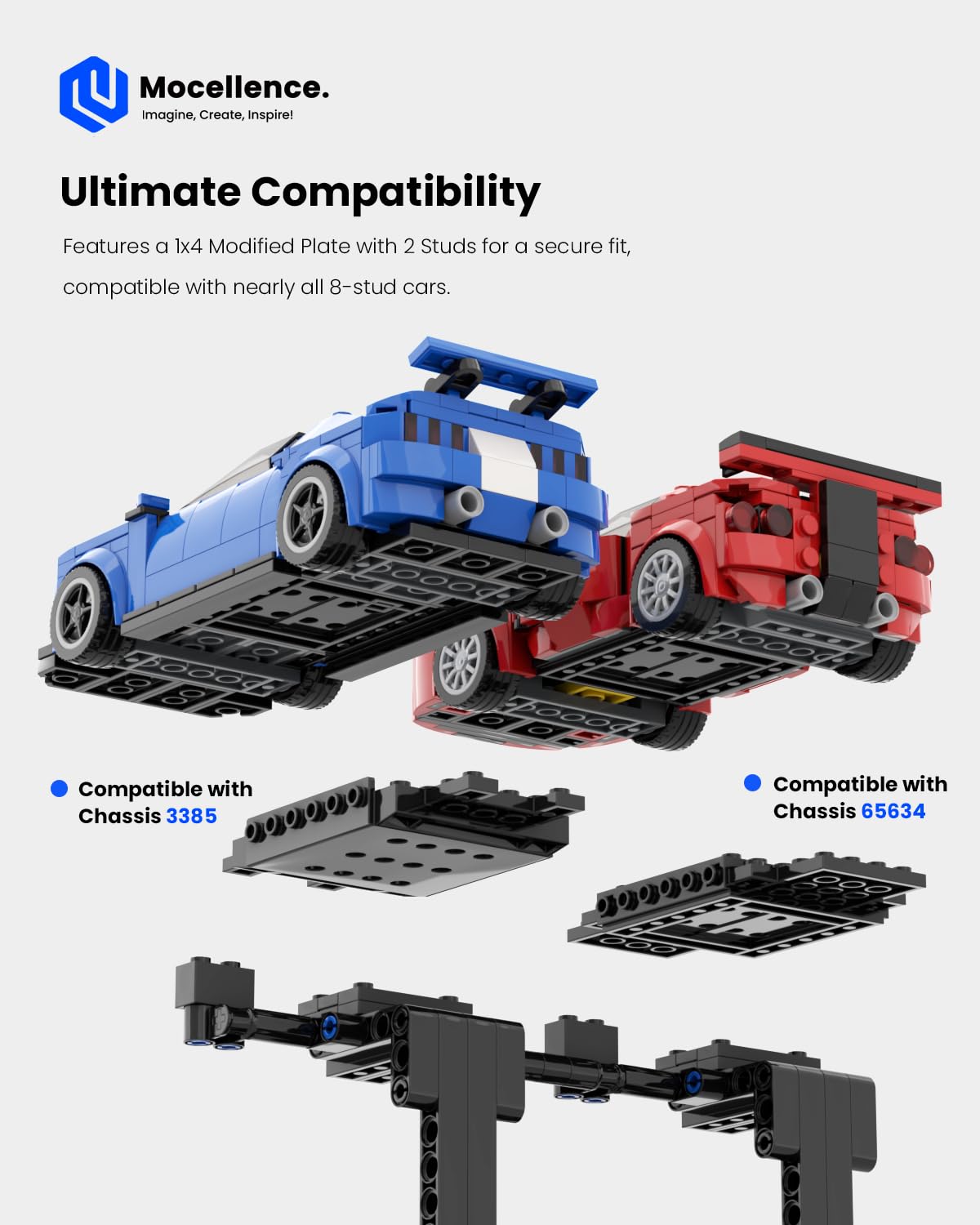 Mocellence three-layer design with two cars per tier for space efficiency