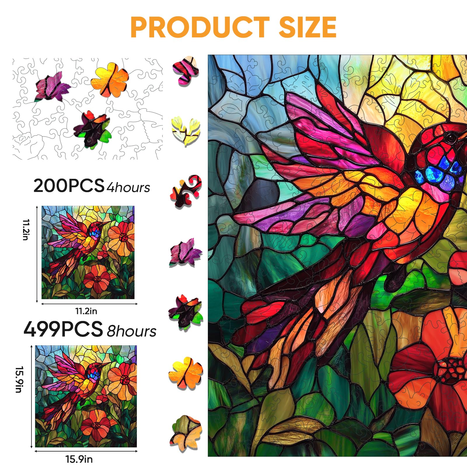 Mocfesk wooden puzzle with interlocking pieces provides a solid puzzle challenge.