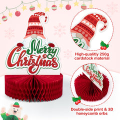 Mocoosy Gnome honeycomb centerpiece creates a whimsical holiday focal point