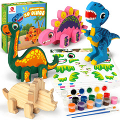 Mocoosy wooden dinosaur kit pieces for creative building and open-ended play