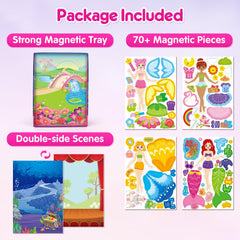 Mocoosy magnetic dress-up dolls fairy with sparkling wings for magical storytelling