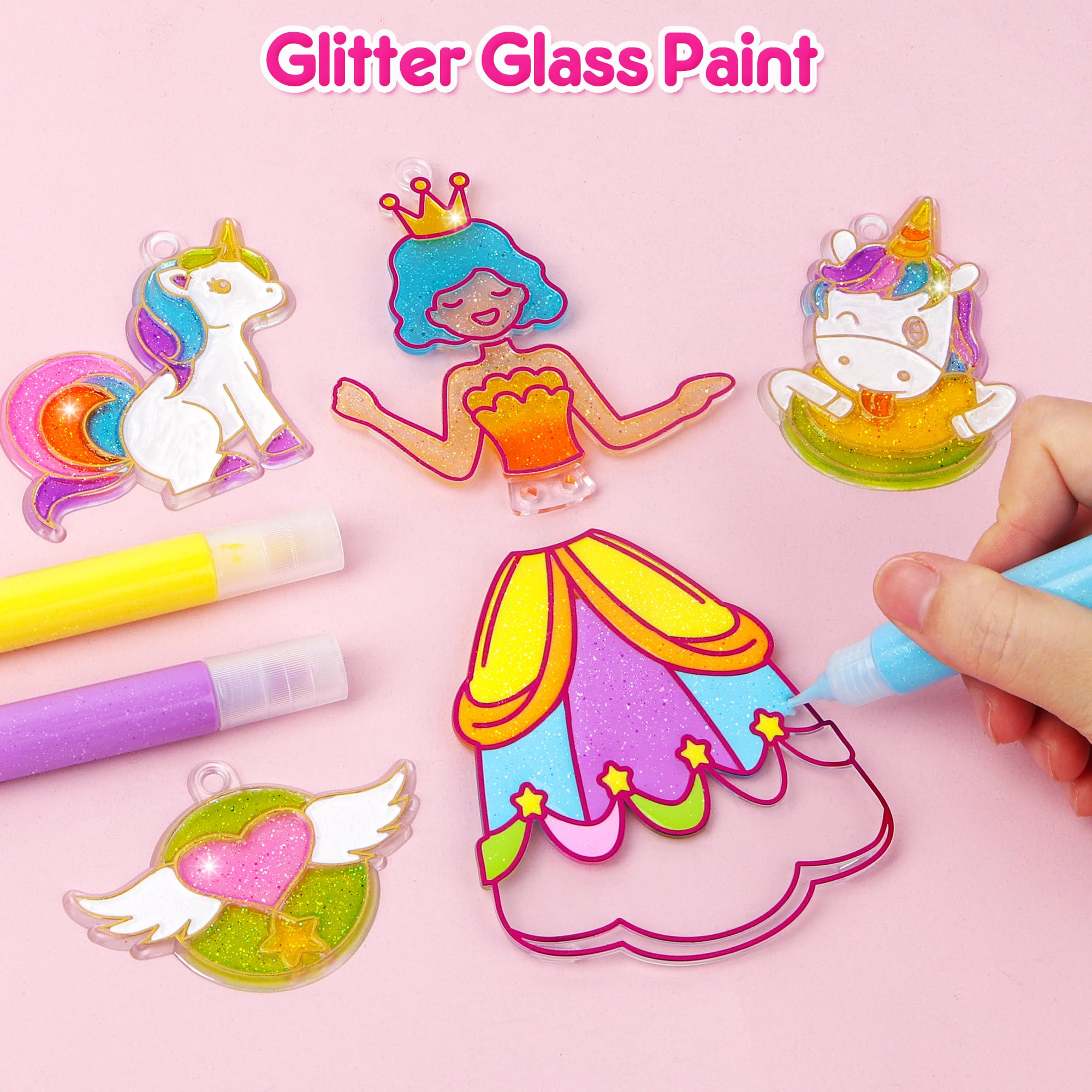 Mocoosy Princess Window Art Kit interchangeable faces and dresses inspire creativity