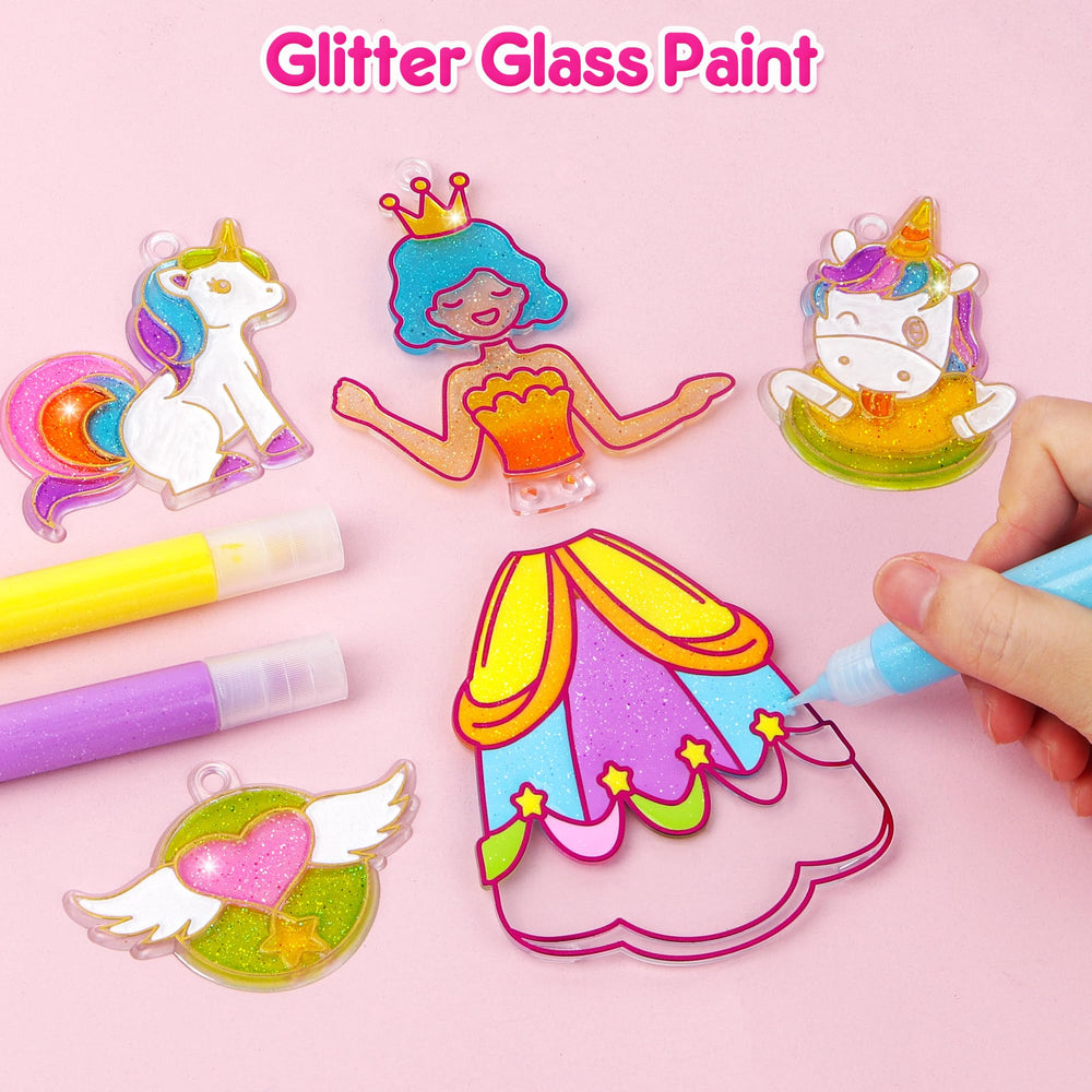 Mocoosy Princess Window Art Kit interchangeable faces and dresses inspire creativity