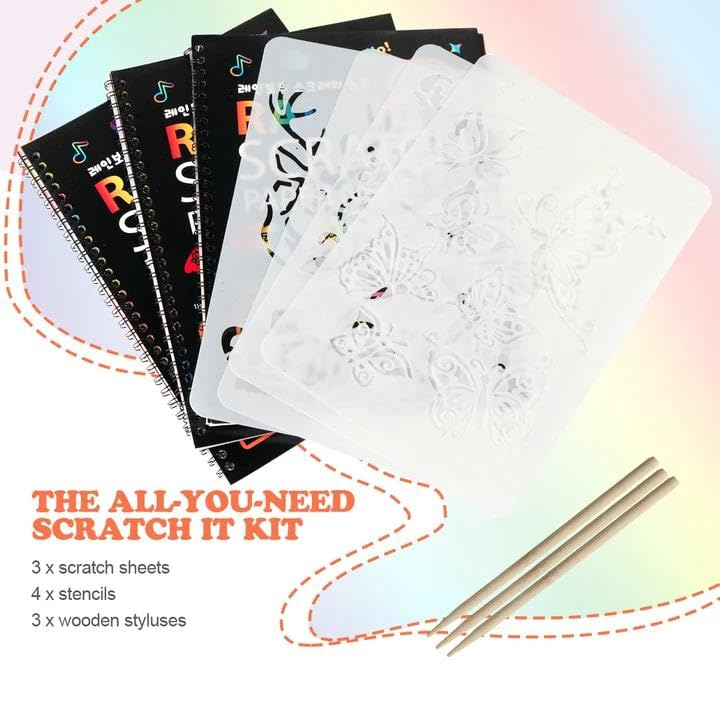 Mocoosy spiral binding keeps pages protected during arts and crafts.