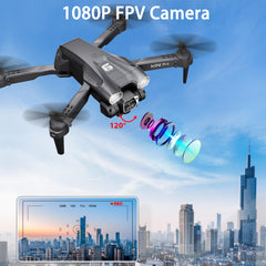 MOCVOO drone foldable design fits compact carrying case for travel.