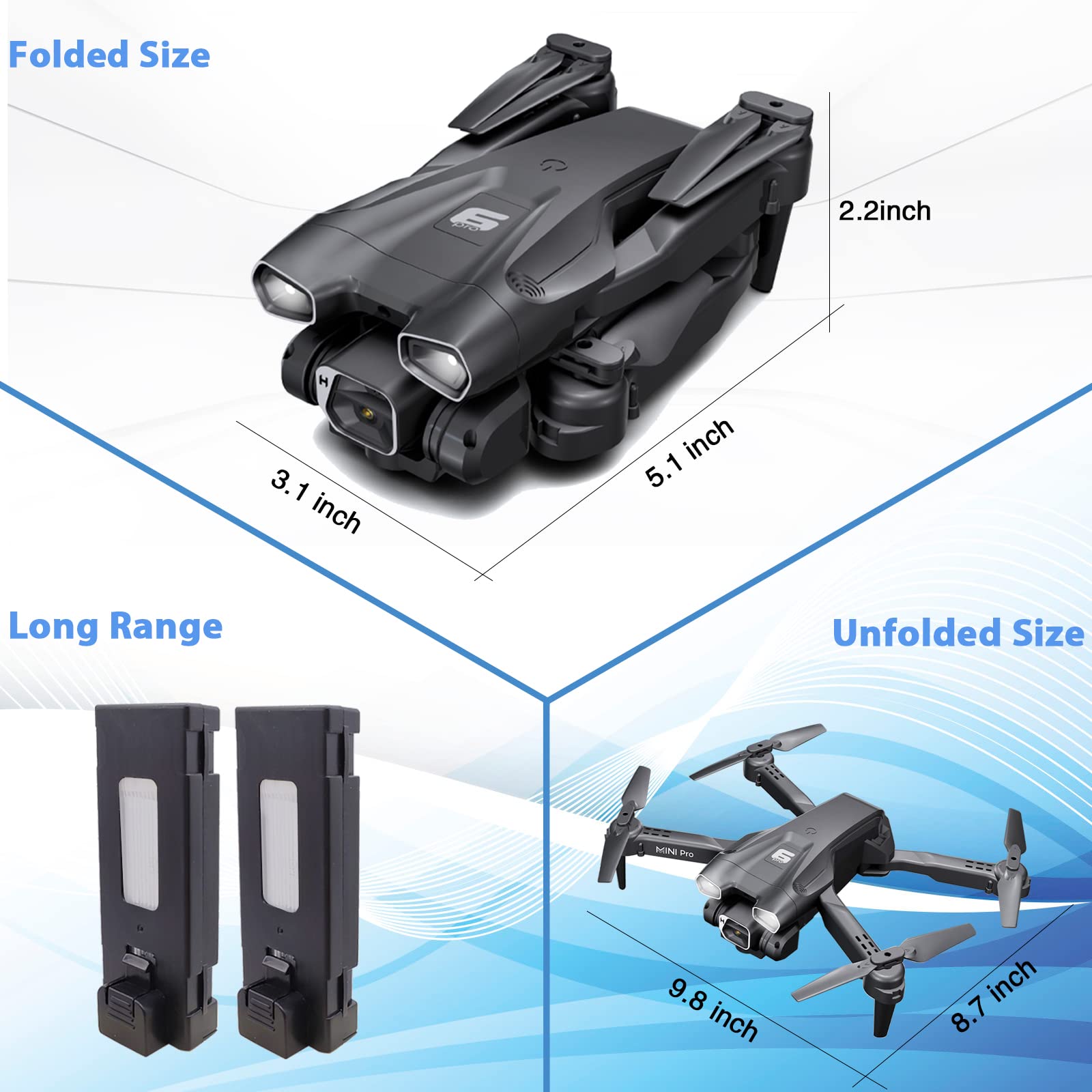 MOCVOO drone protective guards reduce propeller risk during learning.