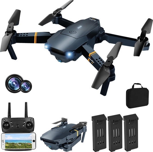 MOCVOO foldable drone highlights compact design for easy travel.