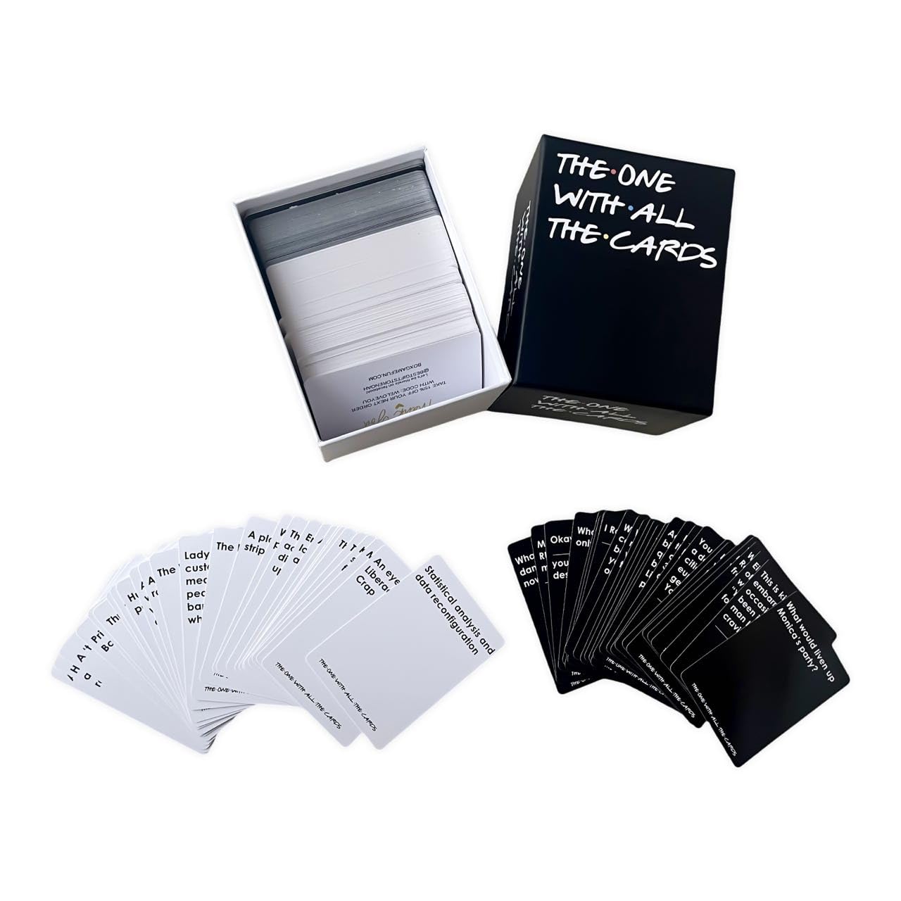 modekyo Friends Card Game compact size fits any nightstand.