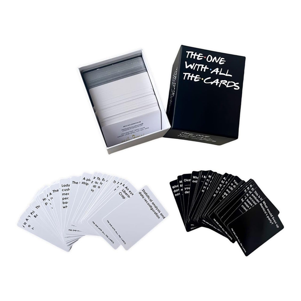 modekyo Friends Card Game compact size fits any nightstand.
