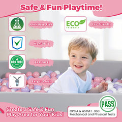MODEREVE ball pit foam core close-up shows safe high-density padding