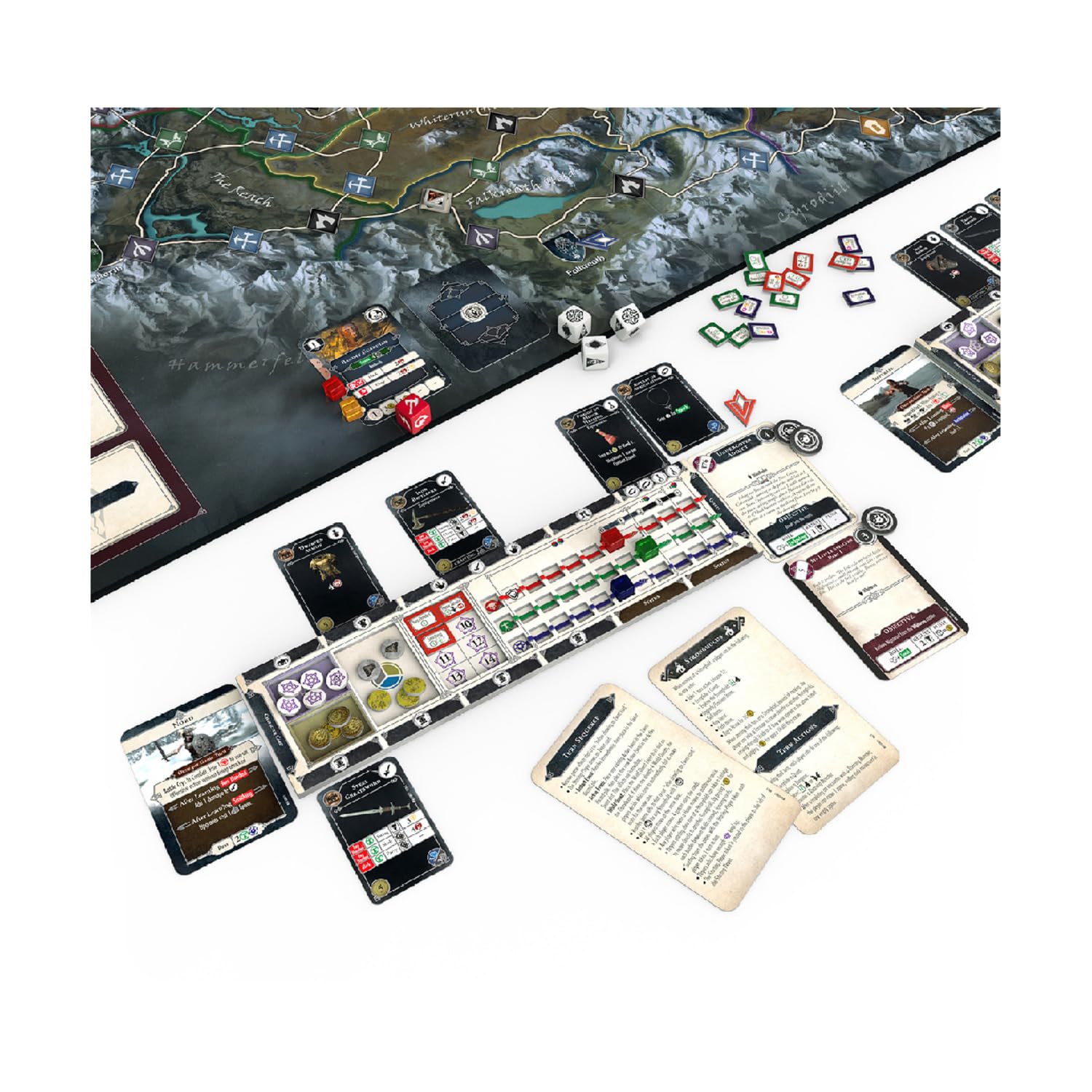 Modiphius Skyrim Adventure Game six chapters and two campaigns encourage replayability.