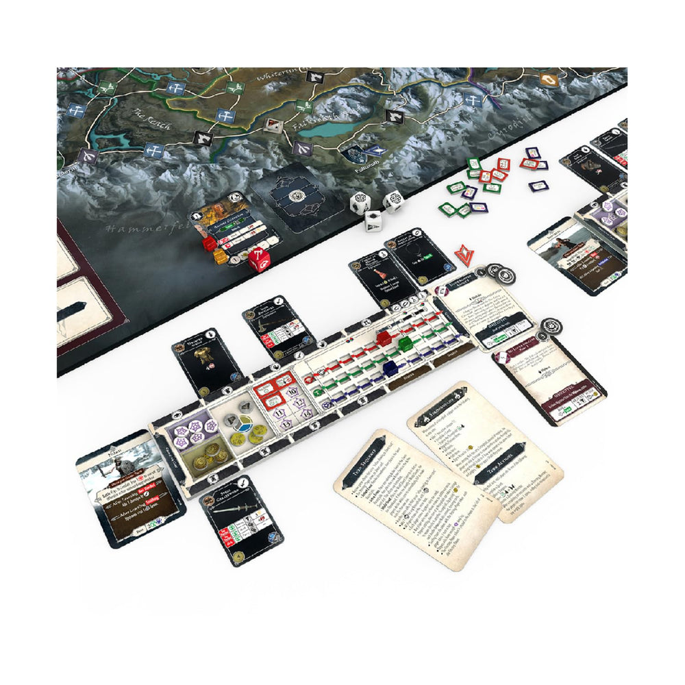 Modiphius Skyrim Adventure Game six chapters and two campaigns encourage replayability.