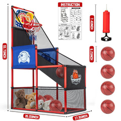 MOEAWS basketball hoop shown as a safe, sturdy gift for gatherings