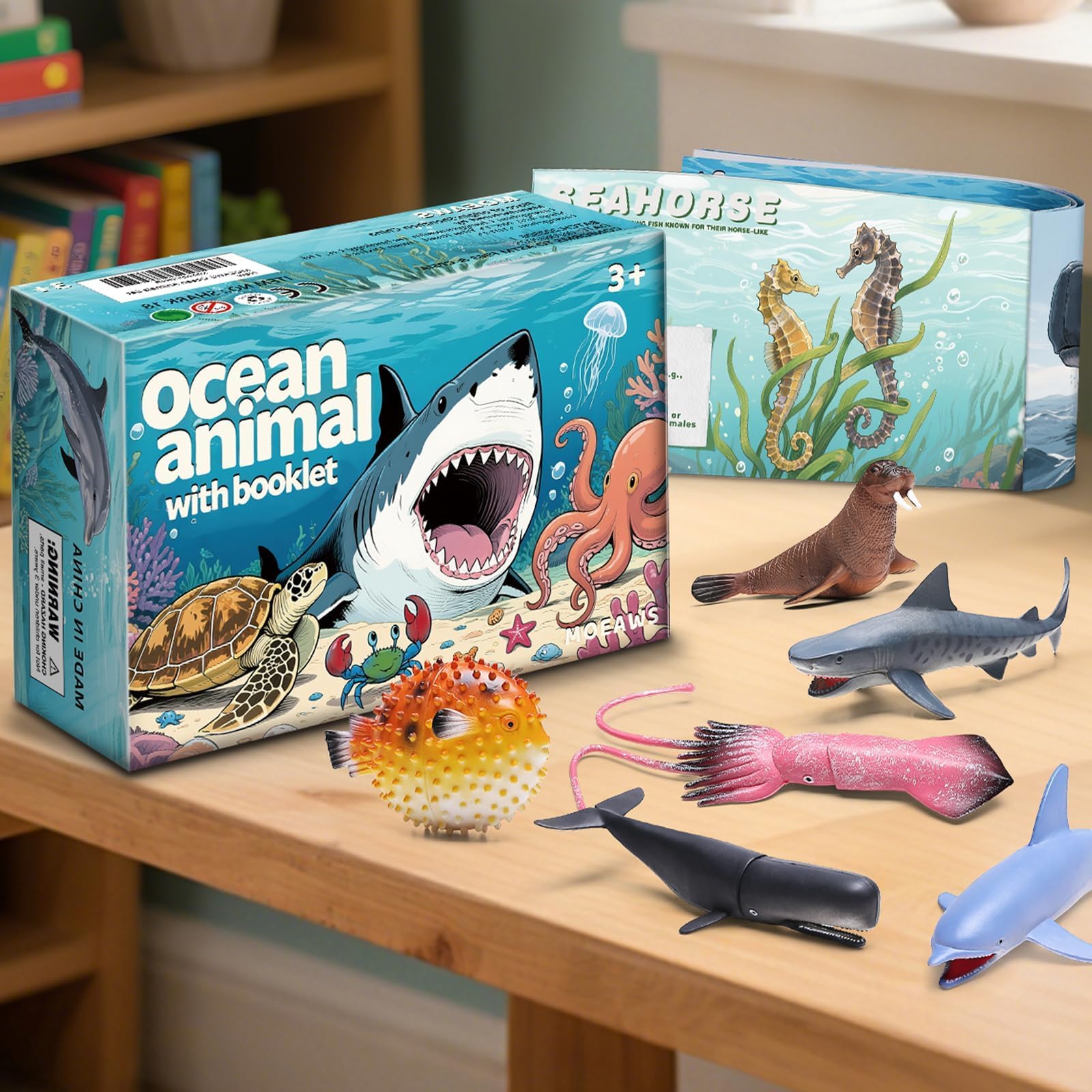 MOEAWS ocean jellyfish figure for colorful décor and imaginative play.