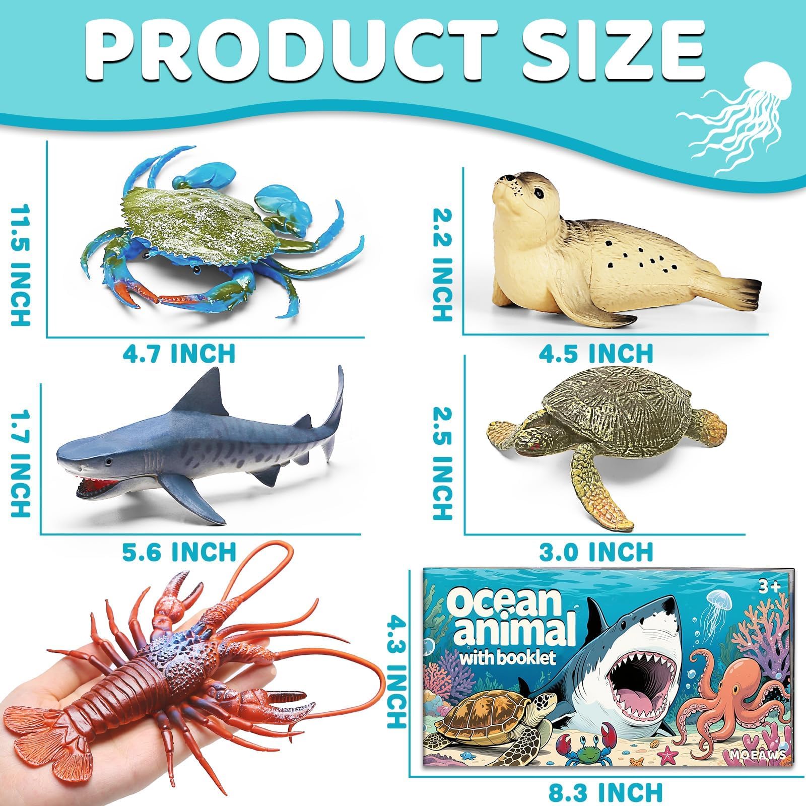 MOEAWS ocean octopus toy for hands-on exploration and seascape play.