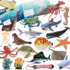 MOEAWS ocean shark figure for bath play and imaginative ocean adventures.