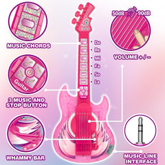 MOEAWS pink microphone with stand for kid-friendly singing practice at home