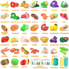 MOEAWS variety of foods including fruits vegetables pizza and lobster fuels imagination