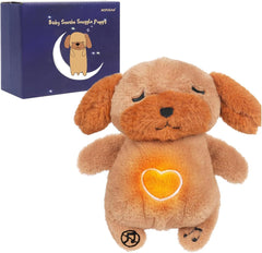 MOFUSAN soothing breathing dog plush with gentle motion for calming comfort