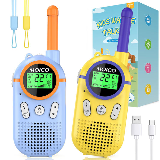 MOICO walkie talkie compact design for easy grip during outdoor play