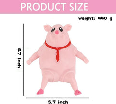 Moinin pink pig stress toy offers fidget-friendly relief at work.