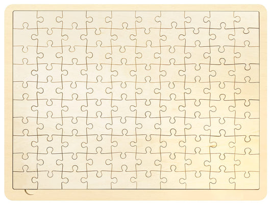 MoinKidz blank puzzle with 100 pieces and tray for personalized artwork.