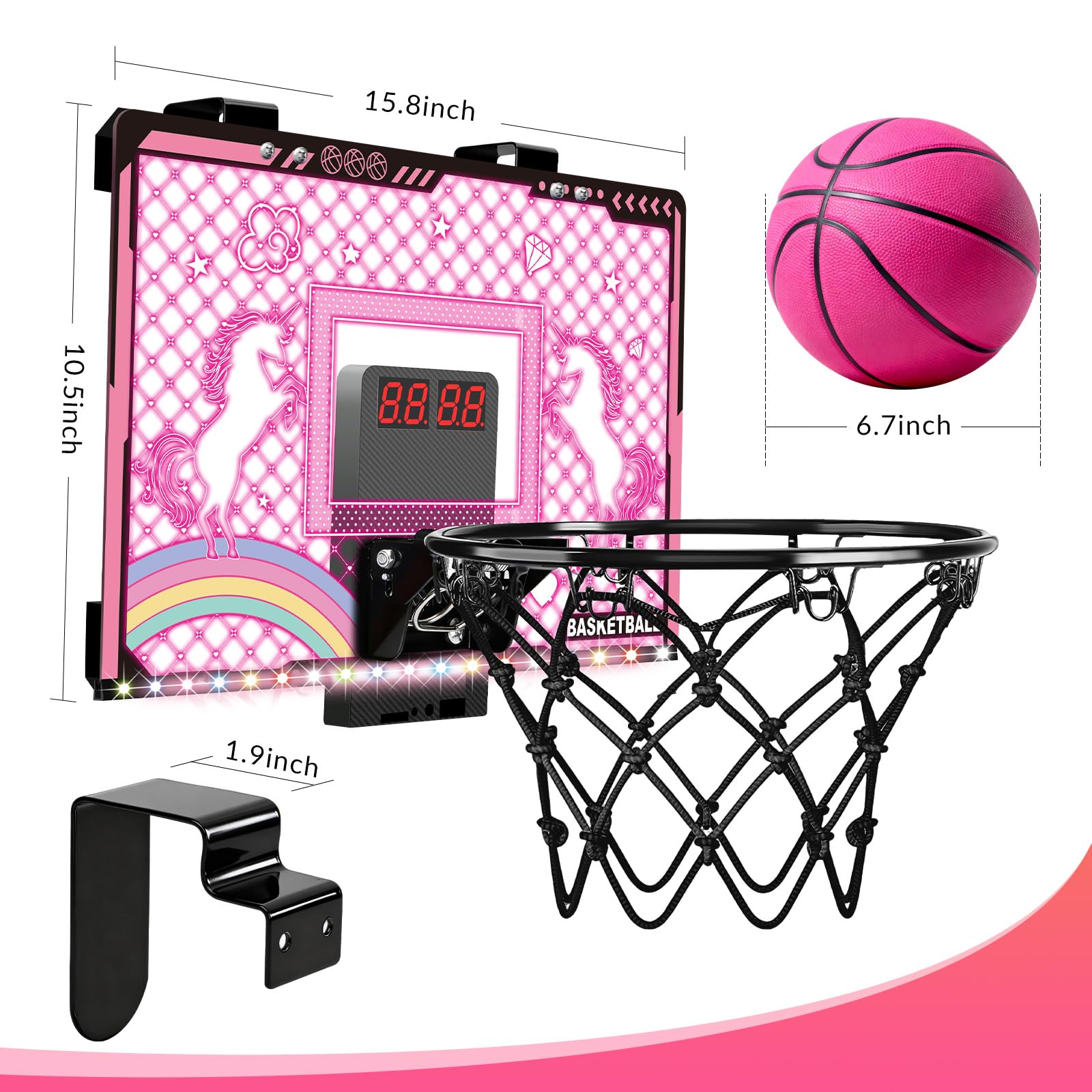 MOISTAR pink hoop dampens noise with thick foam padding.