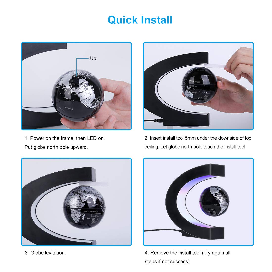 MOKOQI LED color cycle frame offers relaxing ambient glow.