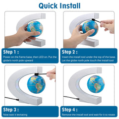 MOKOQI levitating globe includes power adapter for quick setup