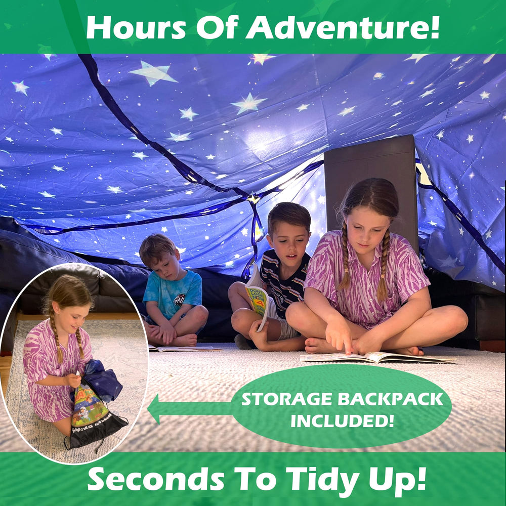 Molcey starry night fort design inspires cozy imagination for indoor play.