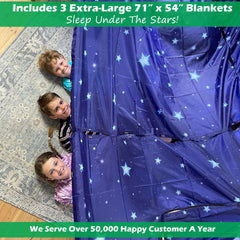Molcey velcro anchors help secure blankets to furniture for steady play.