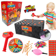 MoliDow Bang Popping Balloon Box ready for lively family game night fun.