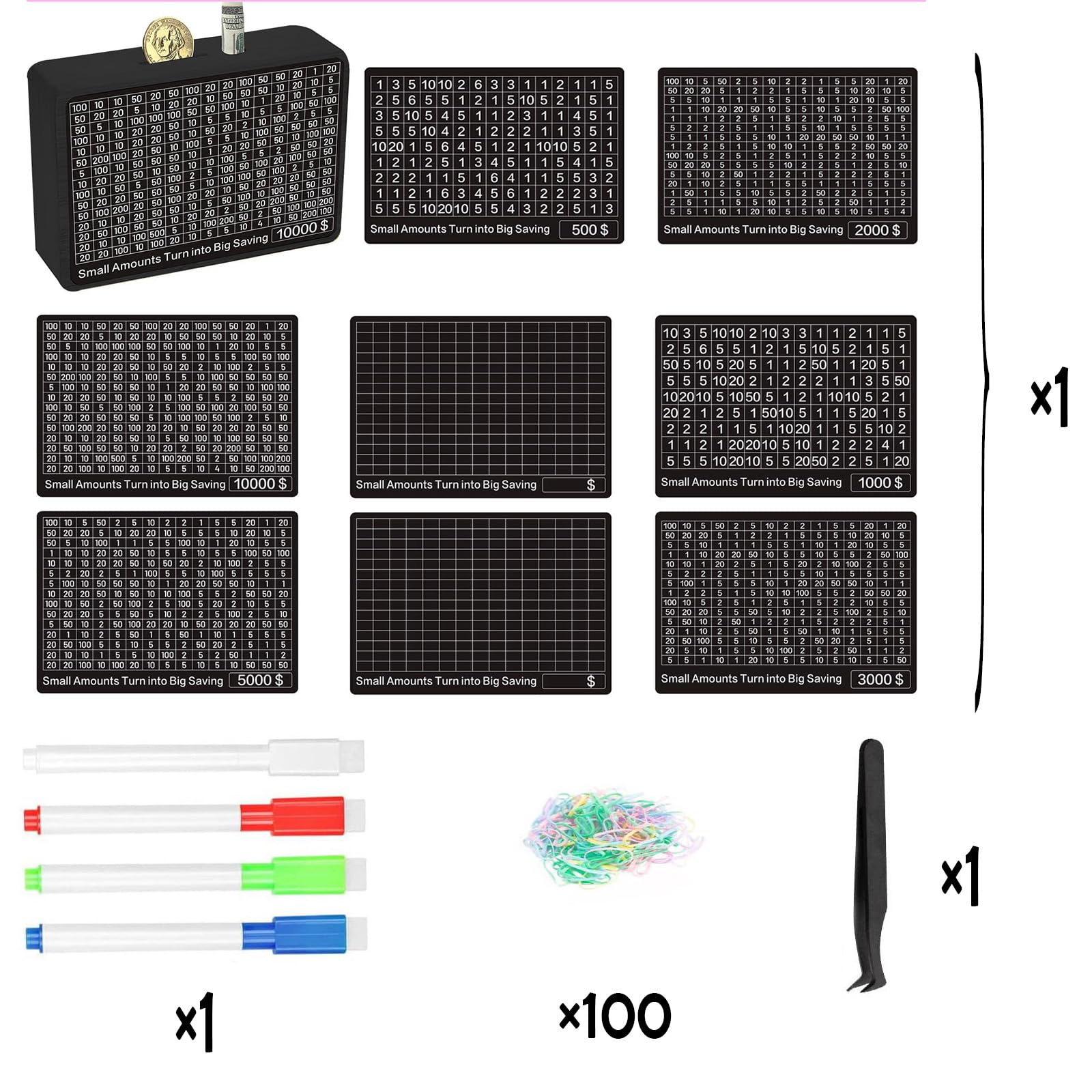 MoliDow dry erase pen and trackers visualize progress toward goals.