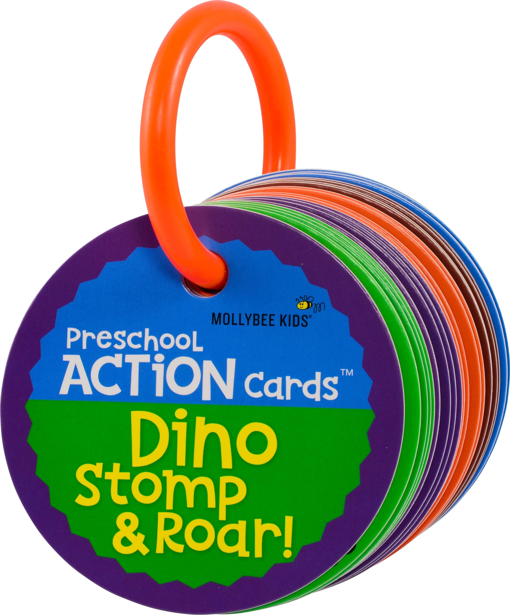 MOLLYBEE KIDS Dino Stomp and Roar cards with dinosaur illustrations spark imaginative play