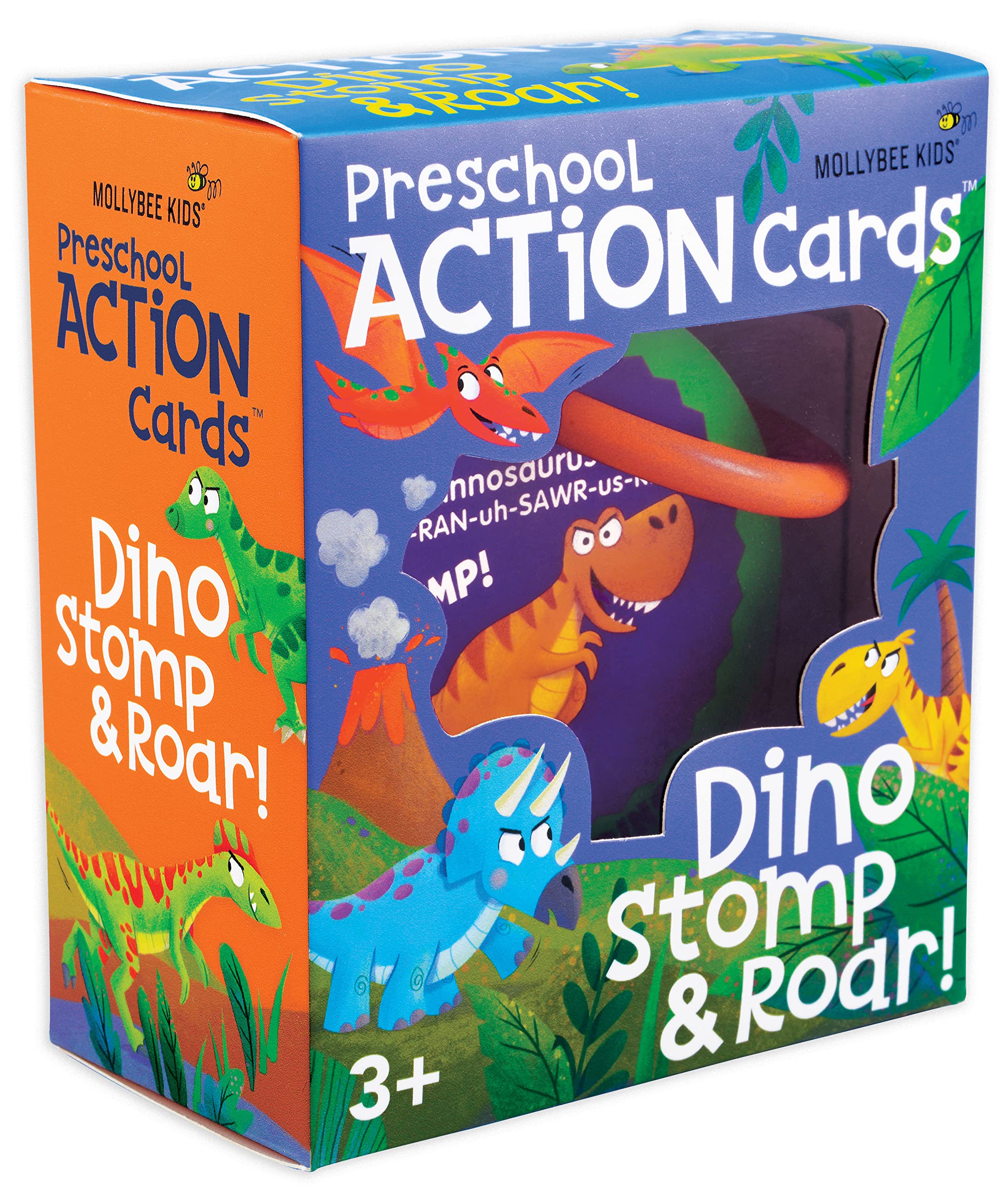 MOLLYBEE KIDS Dino Stomp and Roar—physical-play cards encourage active movement and exploration