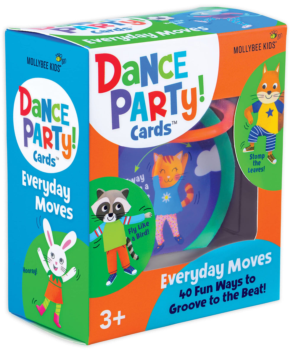 MOLLYBEE KIDS Preschool Dance Party Cards – durable stock for long-lasting use.