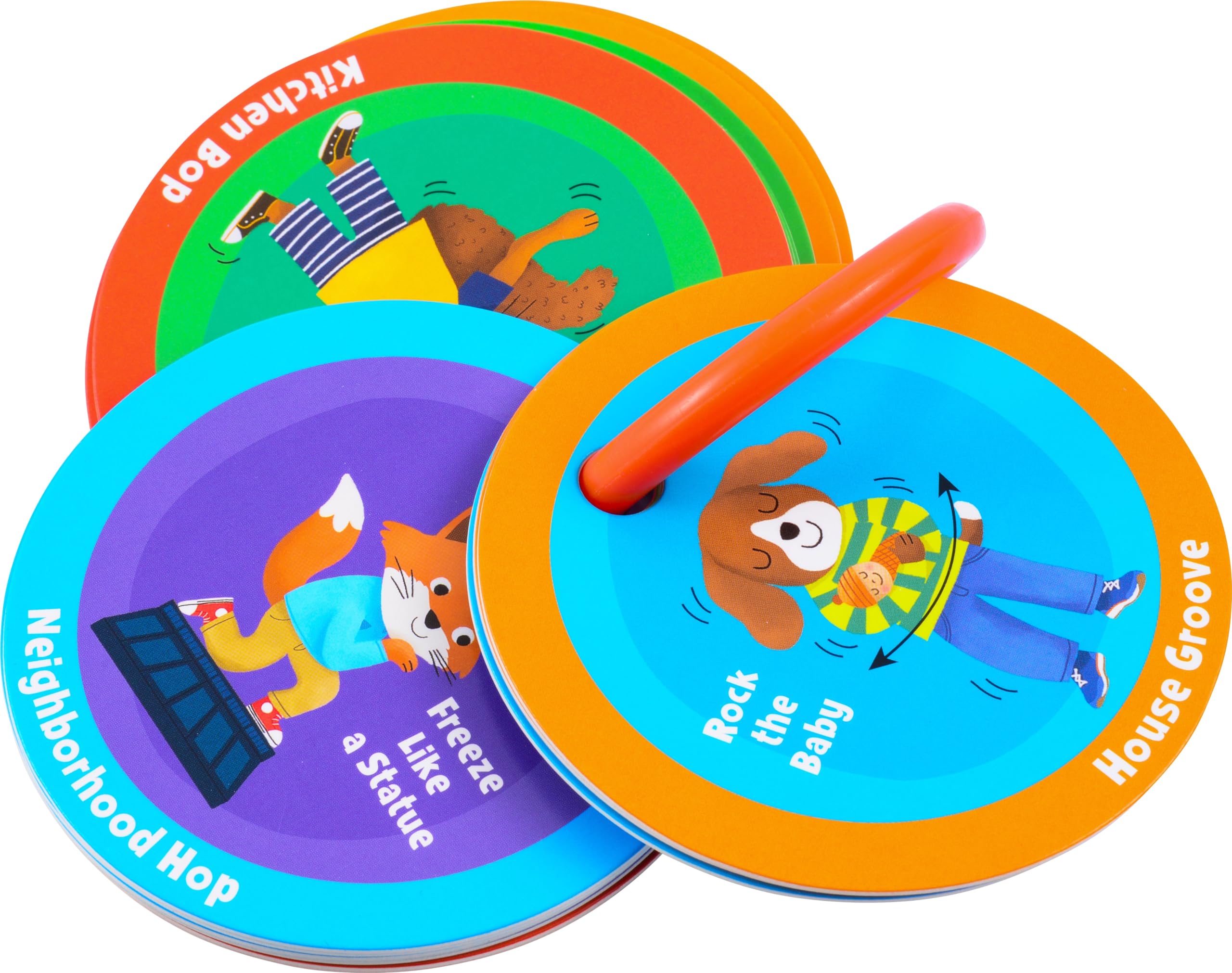 MOLLYBEE KIDS Preschool Dance Party Cards – portable travel set for on-the-go fun.