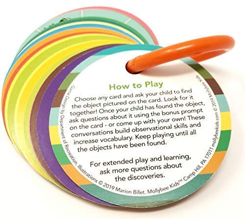 MOLLYBEE KIDS Colorful prompts boost vocab and observation skills.