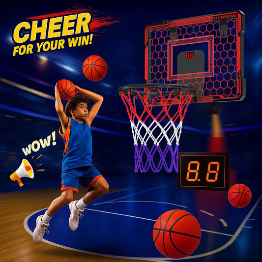 Molutsody door mount basketball rim safely attaches to a door for quick practice