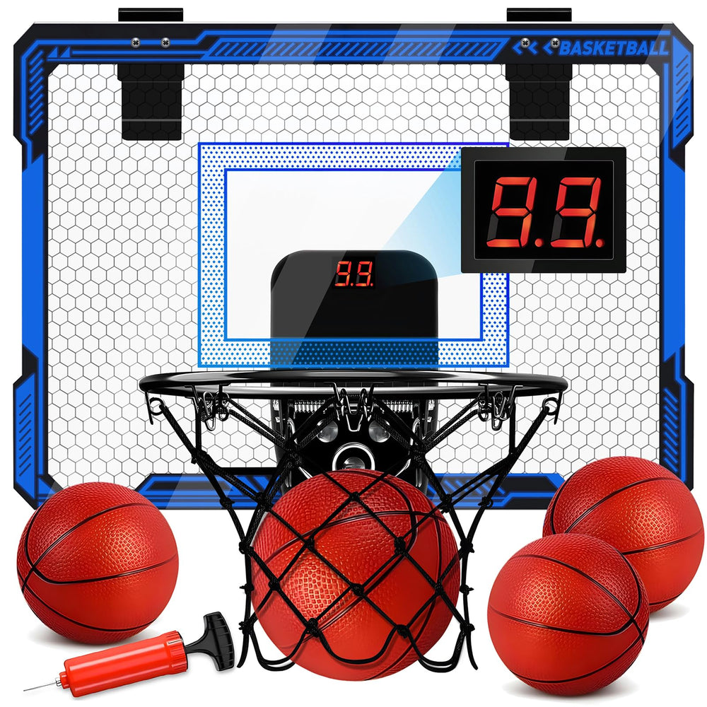 Molutsody indoor hoop with LED scoreboard for interactive play and real-time scoring.